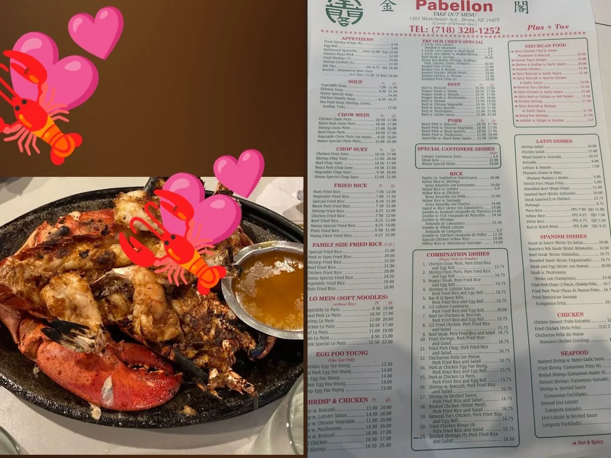 Chinese, seafood, and Tex-Mex