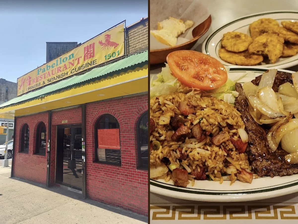 Chinese dishes on a casual restaurant table