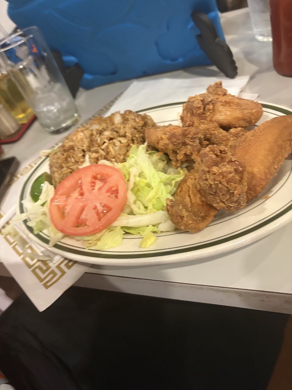 Fried Chicken with Fried Rice